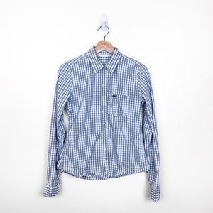 Abercrombie & Fitch Blue Gingham Button Down